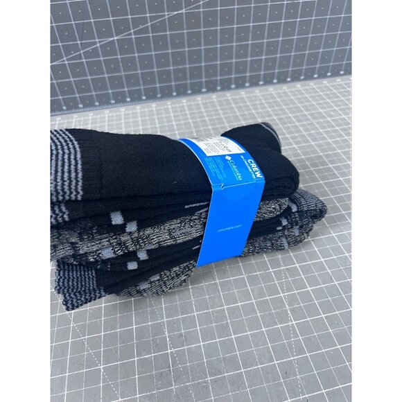 Women's Columbia Crew Socks 4-11 NEW 4-pack Black/Black Outdoor/Hiking ~~ - Picture 4 of 6